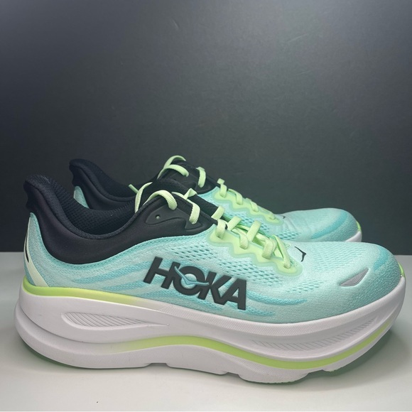 Hoka Bondi 9 Luna Moth Blue Spark Men’s size 11.5 - Picture 3 of 9